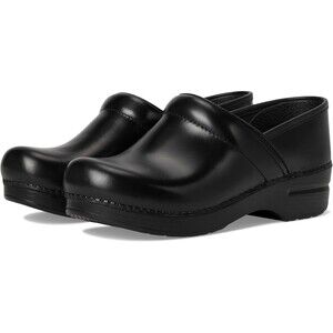 DANSKO Men Black Cabrio Leather Professional Slip-on Clogs EU 45 US 11.5-12 NIB